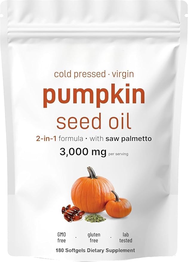 Pumpkin seed oil softgels
